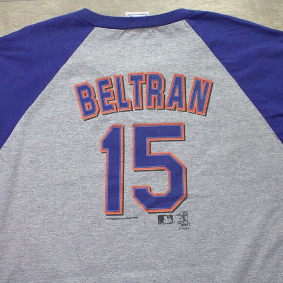 Y2k Lee Sport 2005 New York Mets MLB 3/4 Sleeve Raglan Shirt XL - Picture 4 of 5